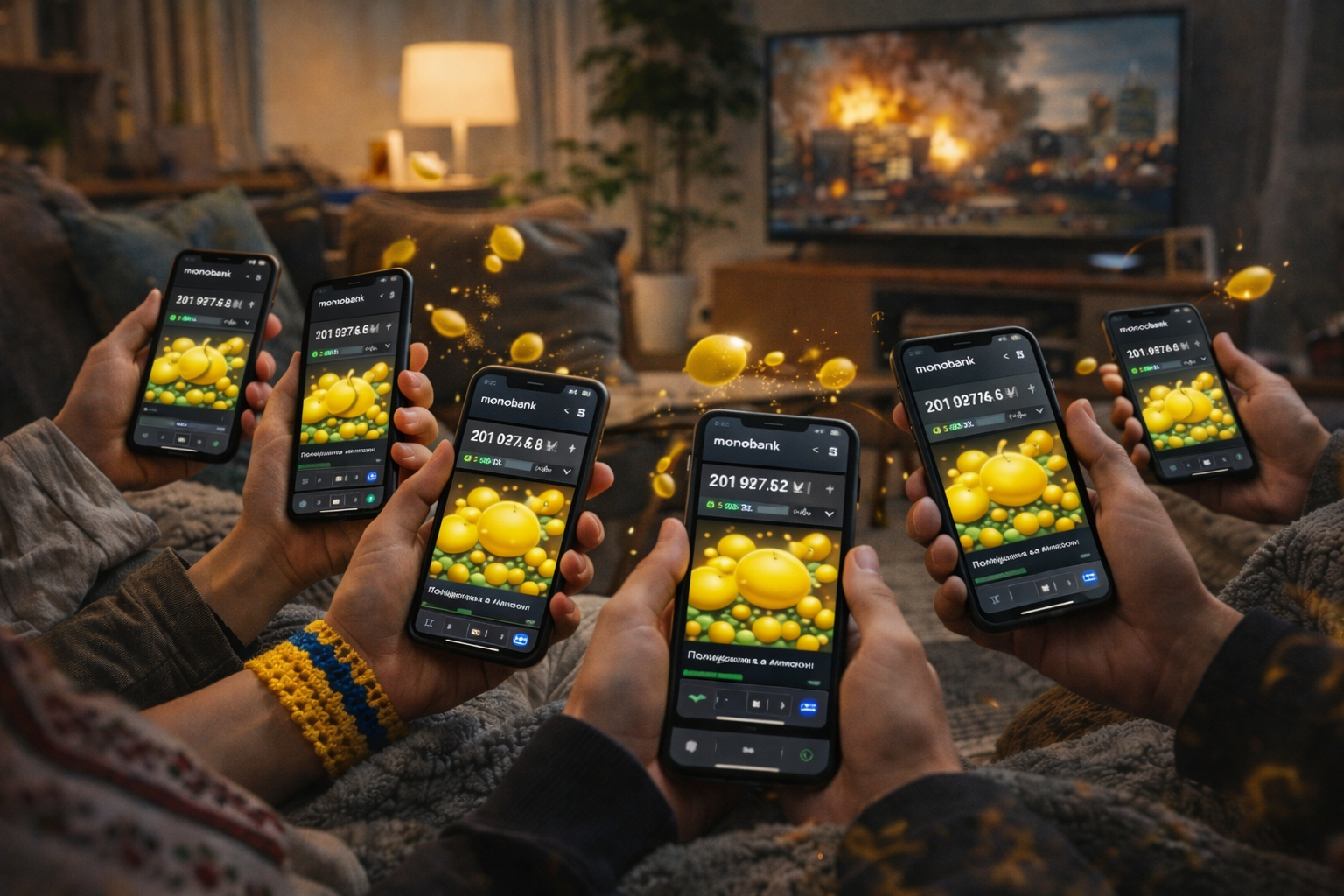 Українці вдома грають у «Лимони» в застосунку Monobank під час війни як приклад психологічної стійкості та колективного контейнера тривоги